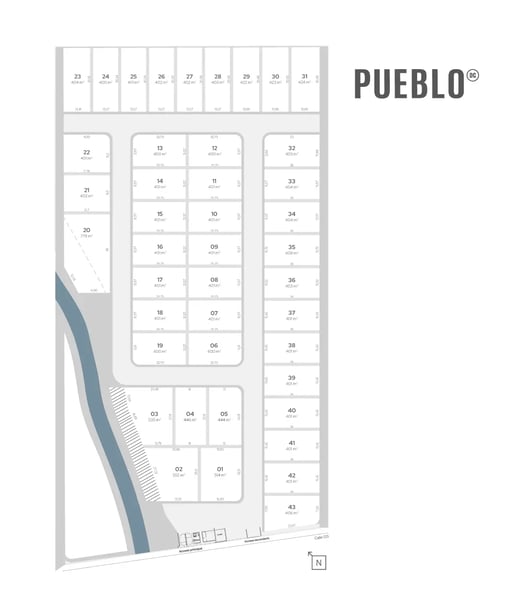 Pueblo I - masterplan